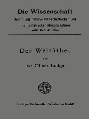 cover image of Der Weltäther